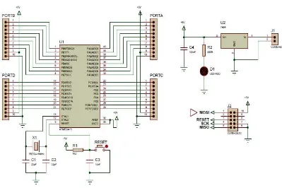 Gambar 3.4 Rangkaian Skematik Minimum sistem 