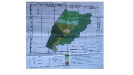 Figure 3 Kidogozero Village Land Use Plan including Kitonga 