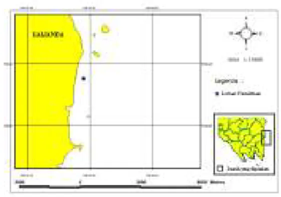 Gambar  1. Lokasi Penelitian Budidaya  Rumput Laut 