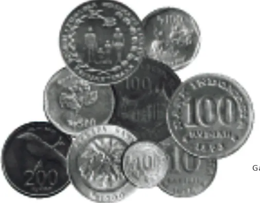 Gambar 2. Uang logam Indonesia,