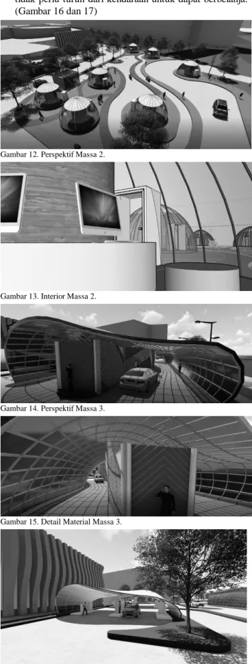 Gambar 12. Perspektif Massa 2. 