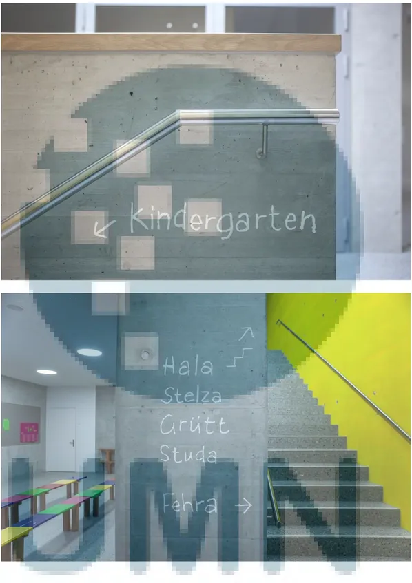 Gambar 3.7. Primarschule Gamprin Primary School Sign System - Geneva  (Sumber: http://www.compactlab.com) 