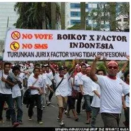 Gambar 5. Boikot X Factor Indonesia Foto Editing 