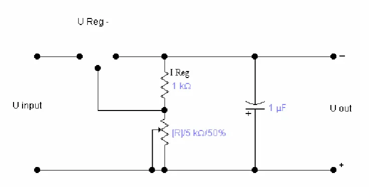 Gambar 2.12  Regulator Negatif 
