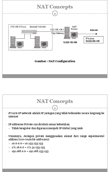Gambar : NAT Configuration
