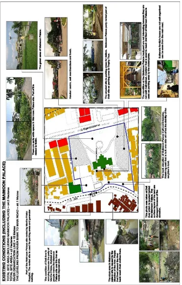 Gambar 2.10: Hasil analisa kondisi eksisting lingkungan Istana Maimun Sumber: Studi lapangan 