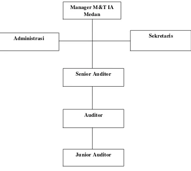 Gambar 4.2 :  Struktur Organisasi Bagian M&T IA ( Marketing and Trading Internal Auditor ) PERTAMINA MEDAN 