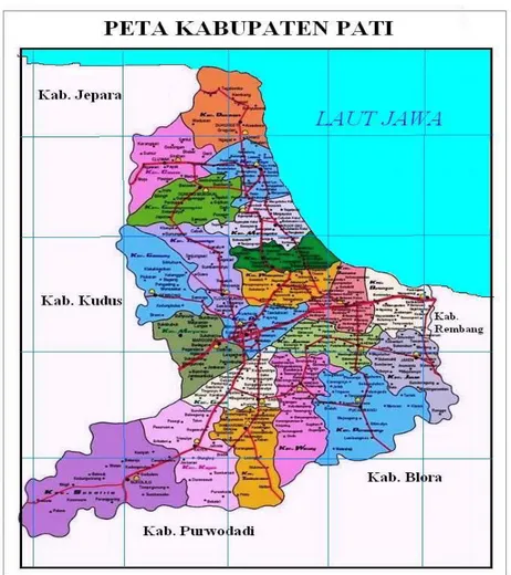 Gambar 3.1 Peta Kabupaten Pati 