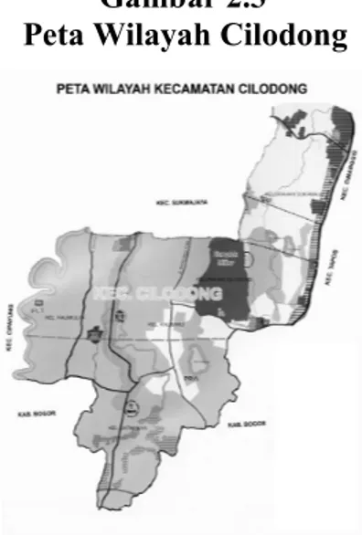 Gambar 2.3  Peta Wilayah Cilodong 