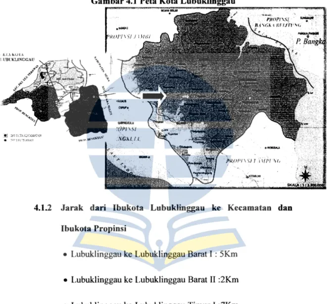 Gambar 4.1  Peta Kota Lubuklinggau 