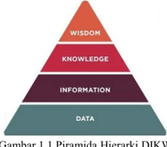 Gambar 1.1 Piramida Hierarki DIKW 