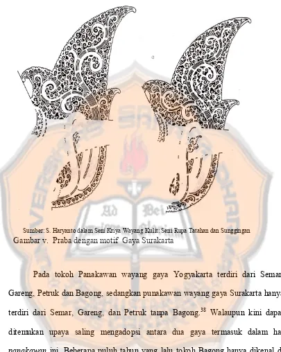 Gambar v.  Praba dengan motif  Gaya Surakarta 