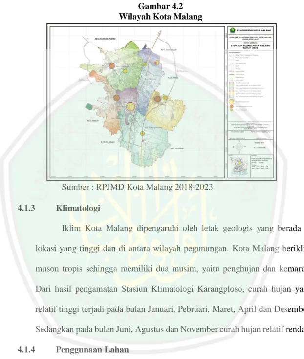 Gambar 4.2   Wilayah Kota Malang 