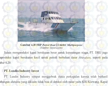 Gambar 4.20 FRP Patrol Boat 22 meter Multipurpose (Sumber: dayaru.com) 