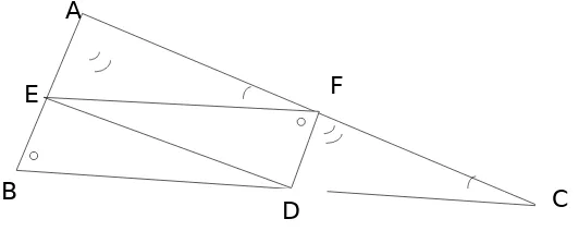 Gambar 2.2.1menunjukkan  Bukti  dari Wallis: Perhatikan segitiga  ABC 