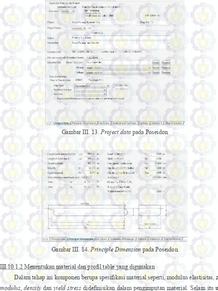 Gambar III. 13. Project data pada Poseidon 