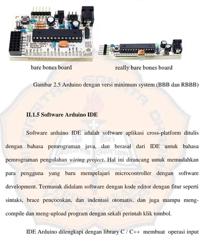 Gambar 2.5 Arduino dengan versi minimum system (BBB dan RBBB) 