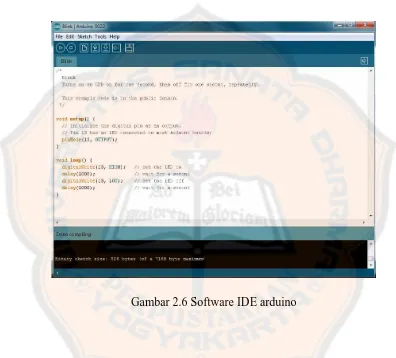 Gambar 2.6 Software IDE arduino 