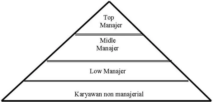 Gambar 2. 7 Bentuk Struktur Organisasi Piramida 