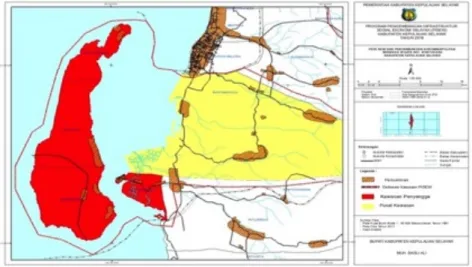 Gambar 5. Lokasi Kawasan Program PISEW di Kecamatan Bontoharu  Sumber: Dokumentasi BAPPEDA (2019) 