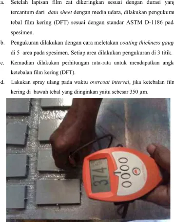 Gambar 3.15 Proses pengukuran DFT  