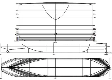 Gambar IV.1 Permodelan kapal FSO dengan software MAXSURF Modeler 