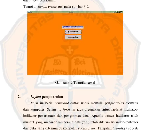 Gambar 3.2 Tampilan awal