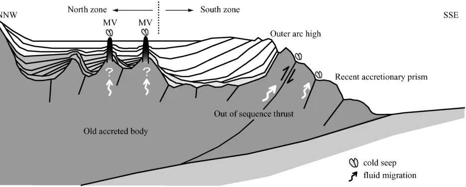Figure 4: Schematic of the recent feature of the Kumano Basin.  