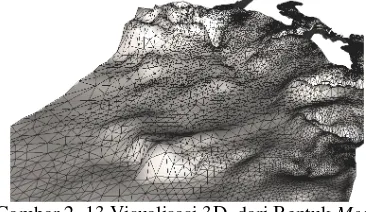 Gambar 2. 13 Visualisasi 3D  dari Bentuk  Mesh 
