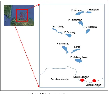 Gambar 1.1 Peta Kepulauan Seribu 