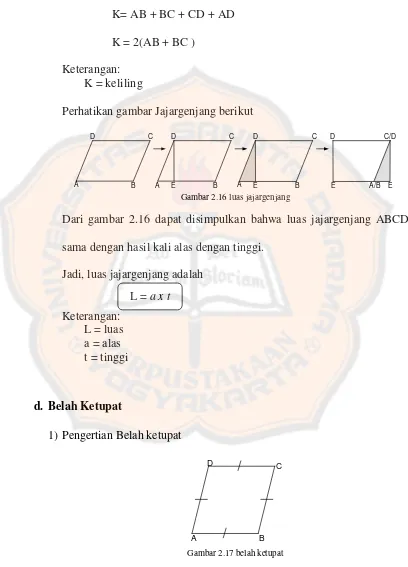 Gambar 2.16 luas jajargenjang 