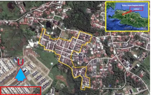 Gambar 2: Peta lokasi penelitian  di Perumahan Griya Serpong  Kelurahan  Kademangan  Kecamatan Setu Kota tangerang Selatan