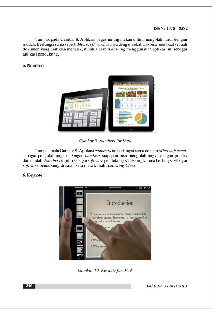 Gambar 9. Numbers for iPad