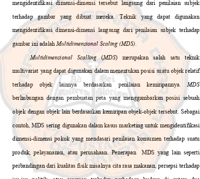 gambar ini adalah Multidimensional Scaling (MDS).  