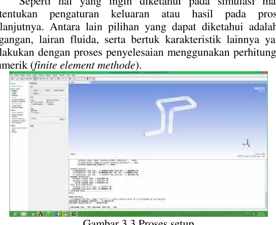 Gambar 3.3 Proses setup