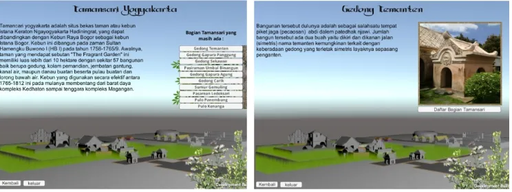Gambar 6. Keterangan Bagian Tamansari Yogyakarta