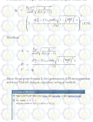 Gambar 4.2: Algoritma penyelesaian h