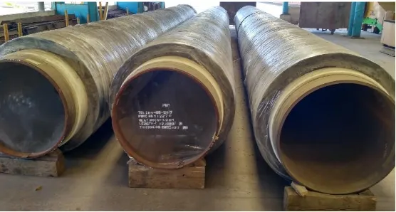 Fig. 1.1    Steel Pipe with Heavy Weight Concrete Coating 