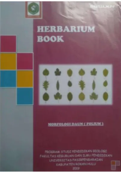 Gambar 1. Cover Herbarium Book 