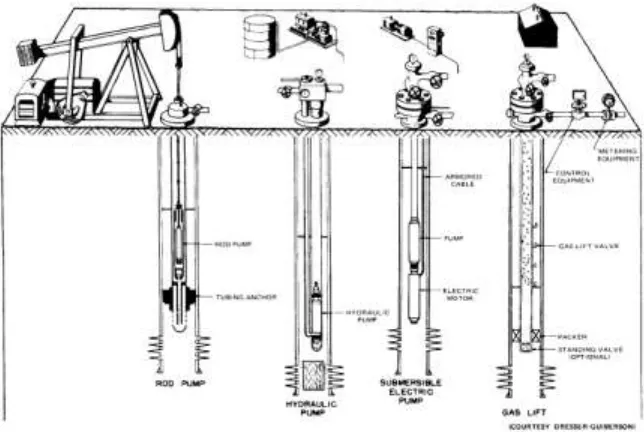 Gambar 2.1 Artificial Lift Systems (Sumber: Gas lift Design and Technology, Schlumberger 1999) 