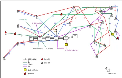 Gambar 2.4 BREV F/S and NUI Pipeline Configuration (Sumber : BREV-U-SOP-6037 Rev 1) 