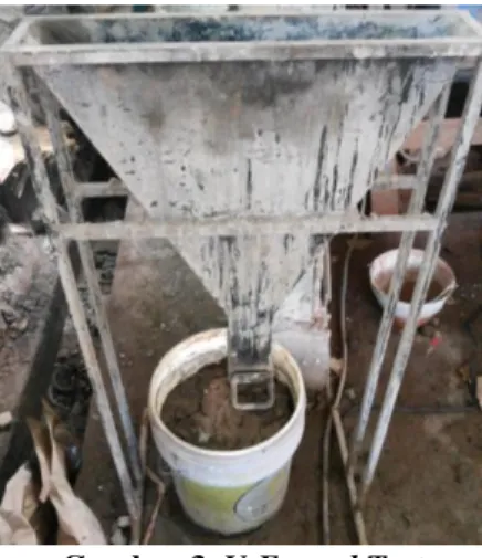 Gambar 3. V-Funnel Test 