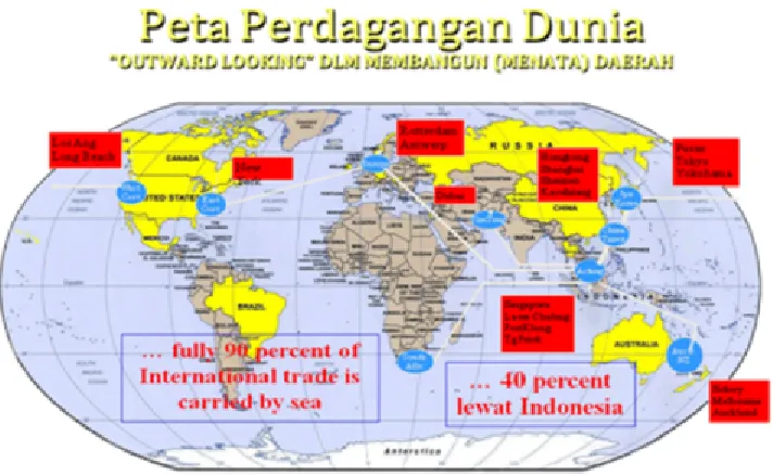 Gambar 1. Peta perdagangan dunia