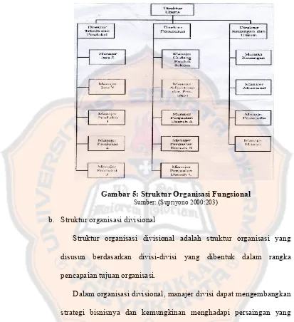 Gambar 5: Struktur Organisasi Fungsional