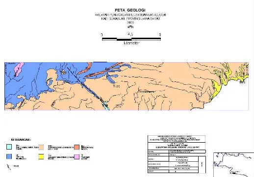 Gambar 4. Peta Geologi Daerah WPP-DJGSM Kab. Sukabumi, Provinsi Jawa Barat 