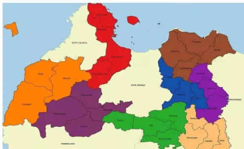 Gambar 1 Peta Kabupaten Serang Provinsi Banten 