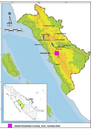 Gambar 2. Peta geologi daerah penyelidikan panas bumi G. Talang, Kab. Solok,        Sumatera Barat 