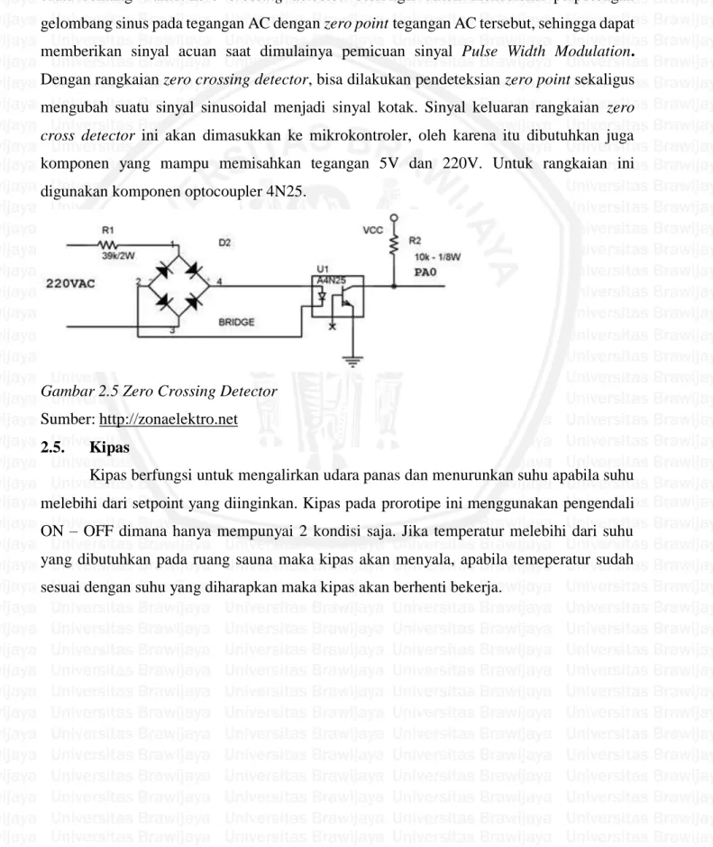 Gambar 2.5 Zero Crossing Detector  Sumber: http://zonaelektro.net  2.5.  Kipas 