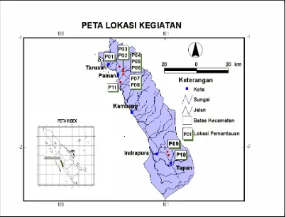 Gambar 1. Peta Lokasi Kegiatan, Kabupaten Pesisir Selatan, Provinsi Sumatera Barat   