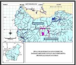 Gambar 2. Peta geologi regional daerah Kabupaten Sintang, Provinsi Kalimantan Barat.(Sumber dari P3G, Lembar Sintang) 